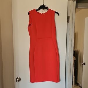 Calvin Klein Bold Red Midi Dress